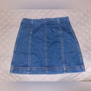 denim pencil skirt